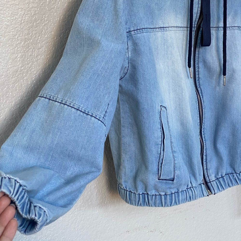 Ashley Vintage Charm Cropped Denim Jacket, Size S - Picture 4 of 6
